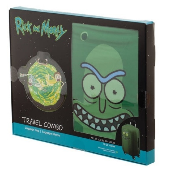 Rick and Morty Luggage Tag Suitcase Sleeve Set - Picture 2 of 5